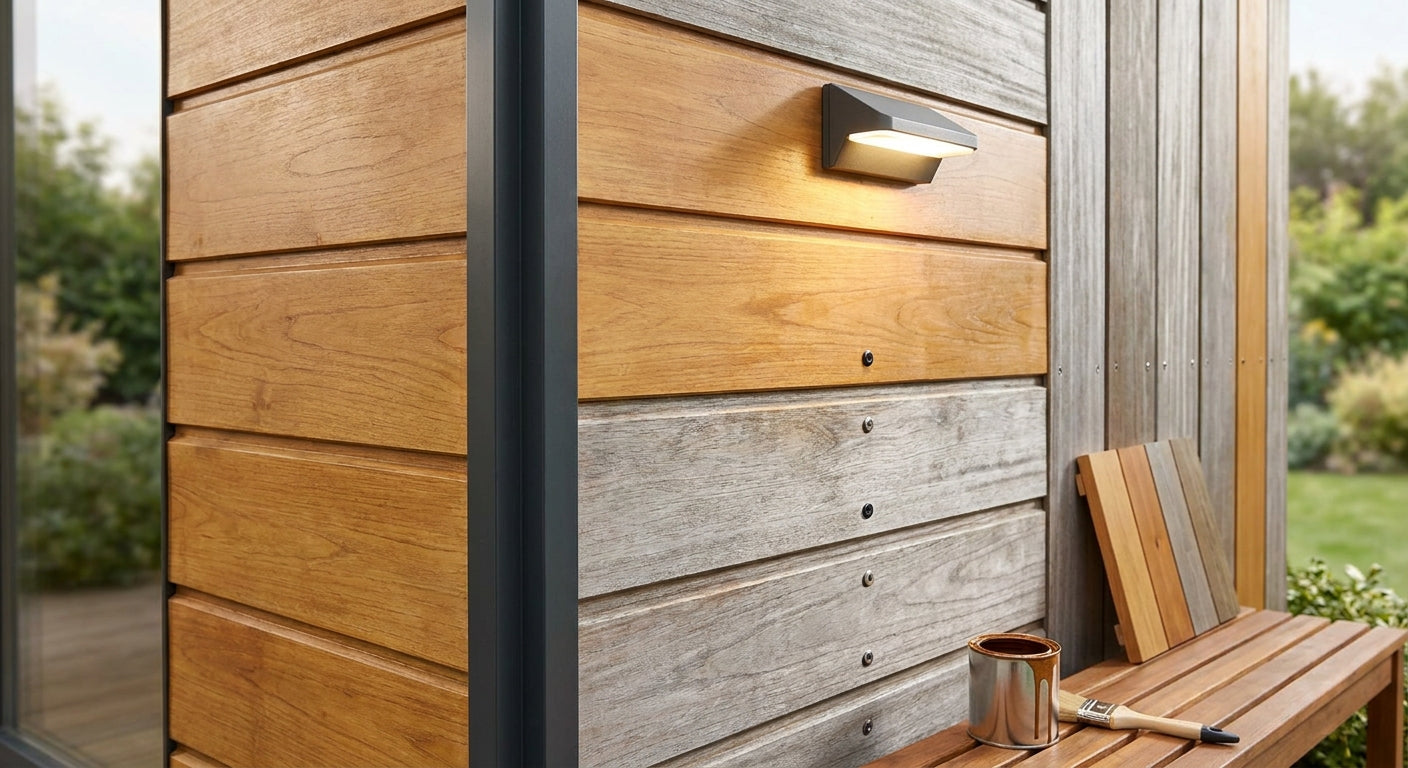 Finitions et accessoires pour panneaux bois extérieurs