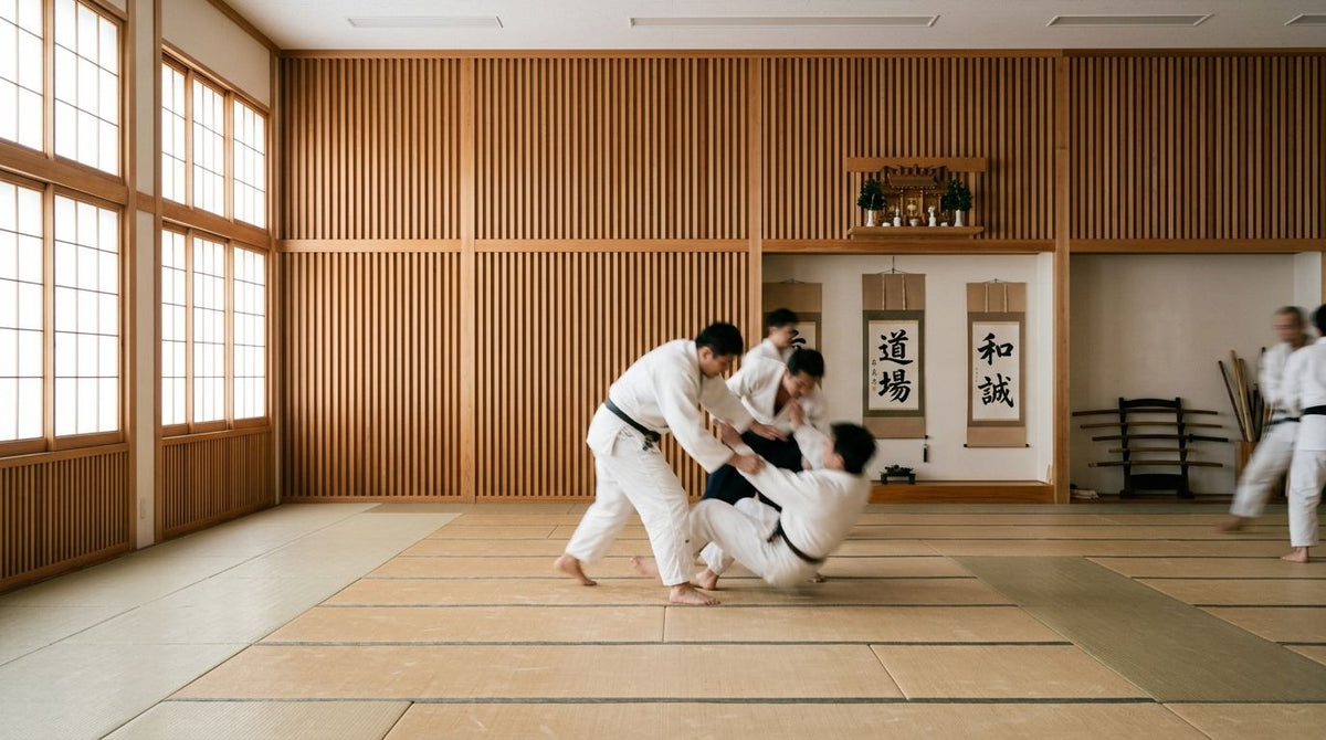 Panneau acoustique bois pour dojo et salle d'arts martiaux