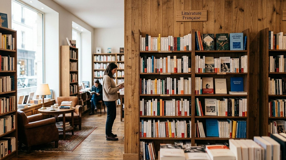 Panneau mural bois pour librairie indépendante