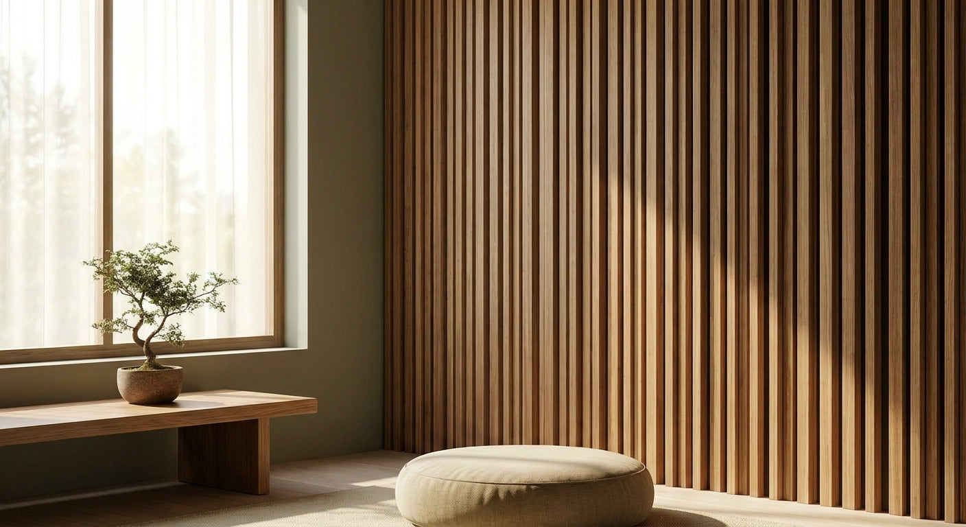 Panneau acoustique bois pour salle de prière et méditation