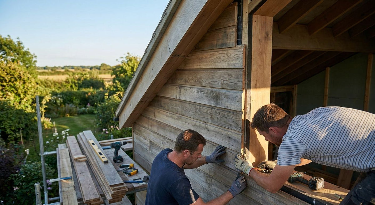 Comment poser un panneau bois extérieur sur une façade en pente