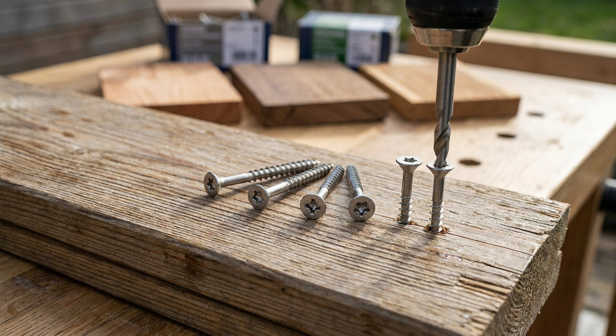 Vis inox pour panneau bois extérieur : quel choix ?