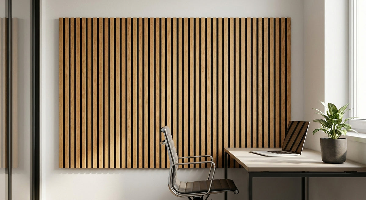 Panneau acoustique bois pour bureau individuel fermé