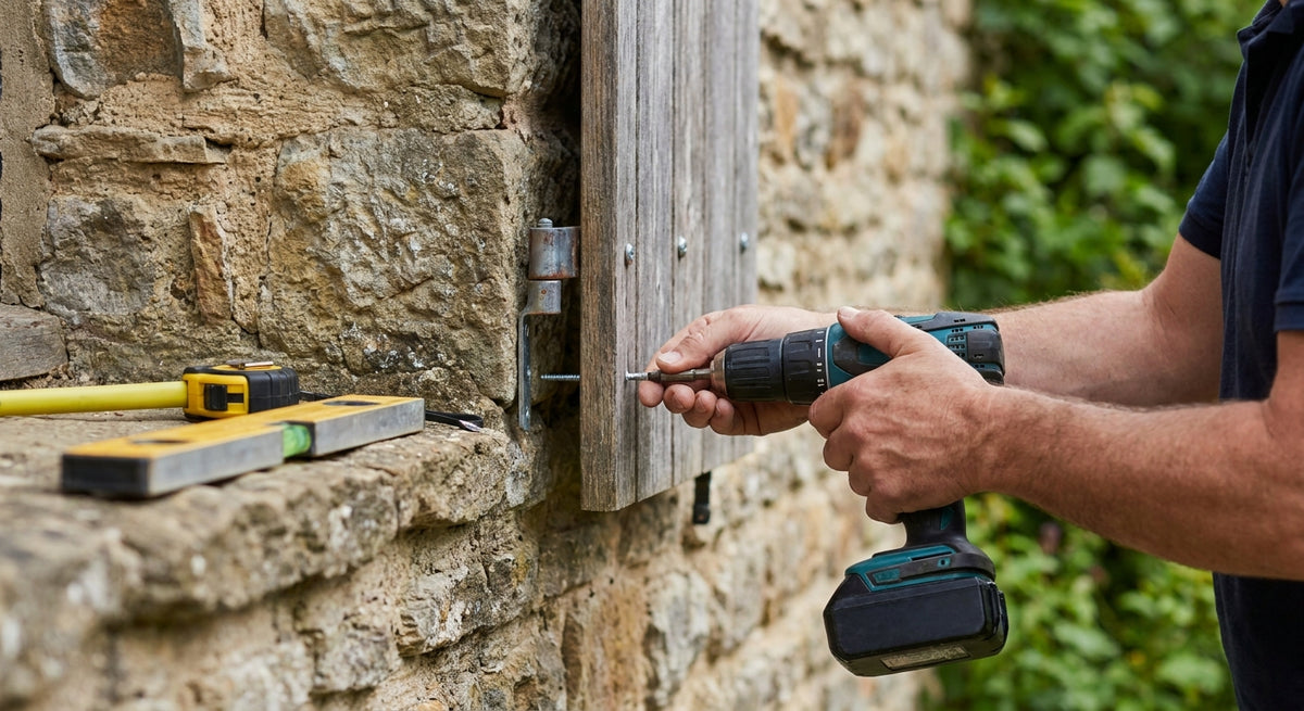 Comment fixer un panneau bois extérieur sur mur en pierre naturelle