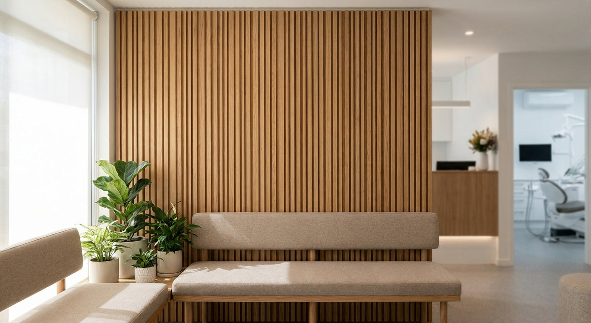 Panneau acoustique bois pour cabinet dentaire