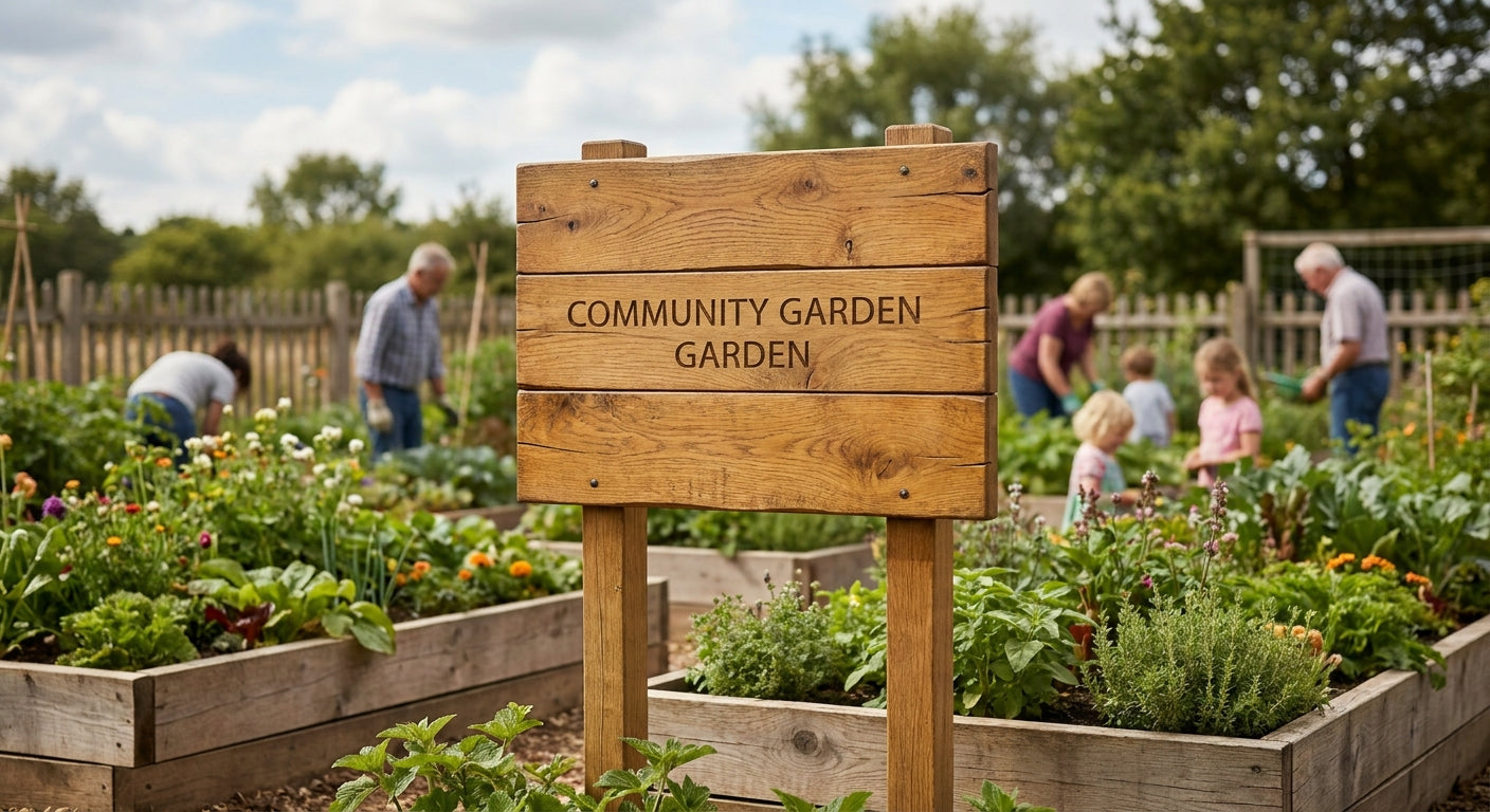 Panneau bois extérieur chêne pour jardin partagé et collectif