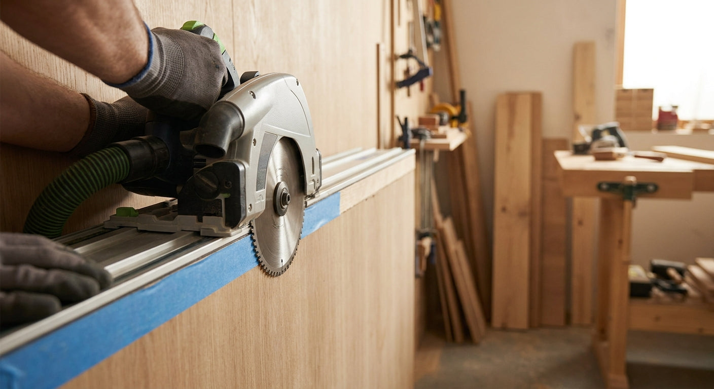 Comment couper des panneaux bois muraux sans ébrécher