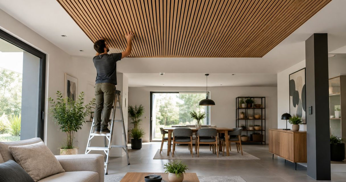 Peut-on installer un panneau acoustique bois au plafond sans faux plafond ?