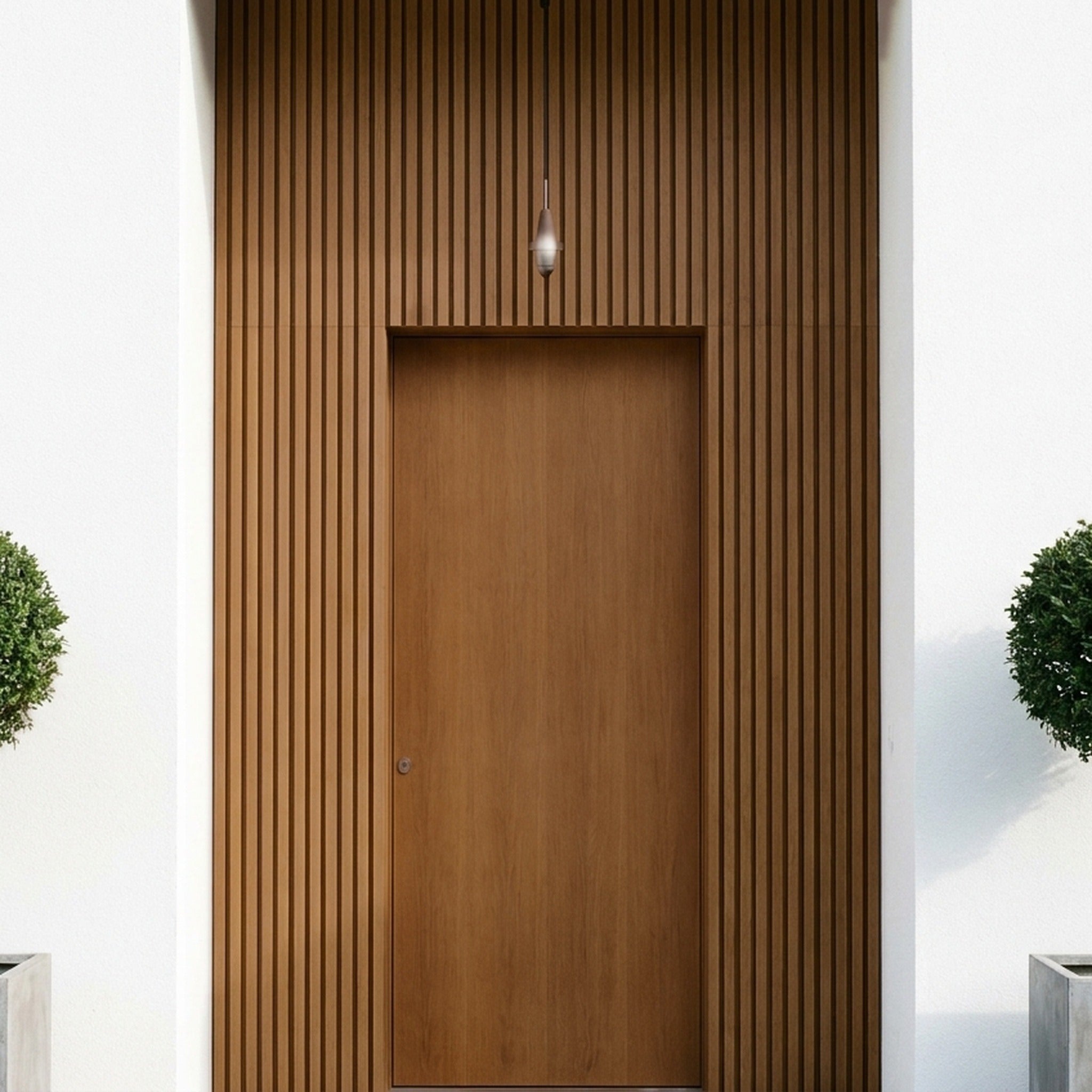 Panneau Bois Extérieur Chêne 290CM | Façade | Jardin | Texture 3D