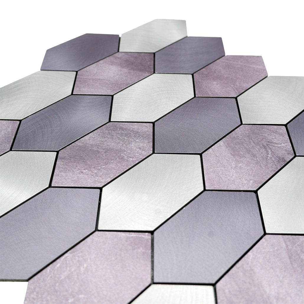 Crédence adhésive | Picket Mauve | 30×30 cm