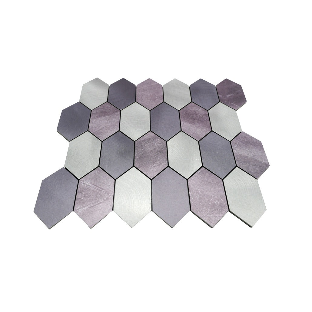 Crédence adhésive | Picket Mauve | 30×30 cm
