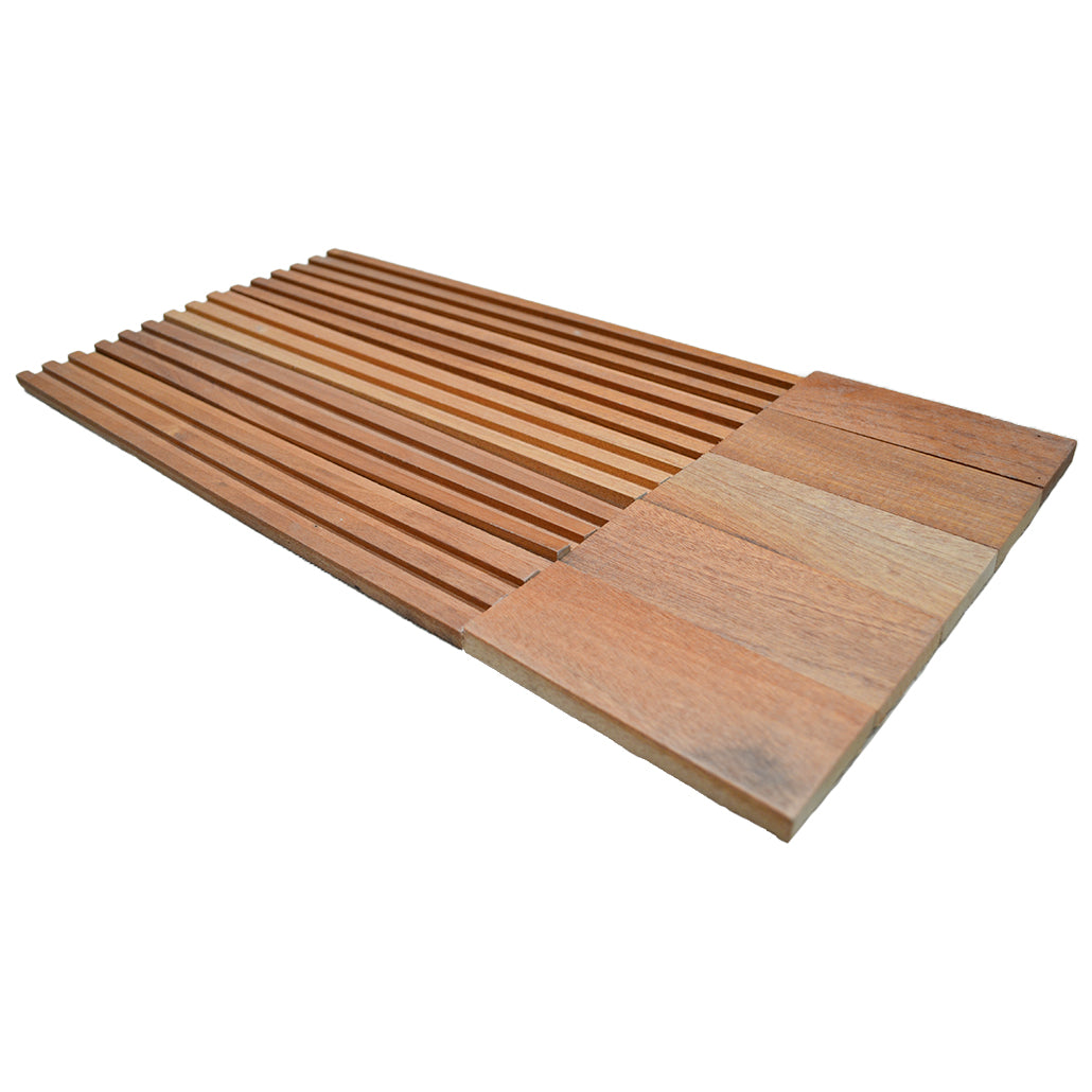 Panneau Mosaïque en Bois | Bois de Rose XL | 30×60 cm | Carrelage en Bois