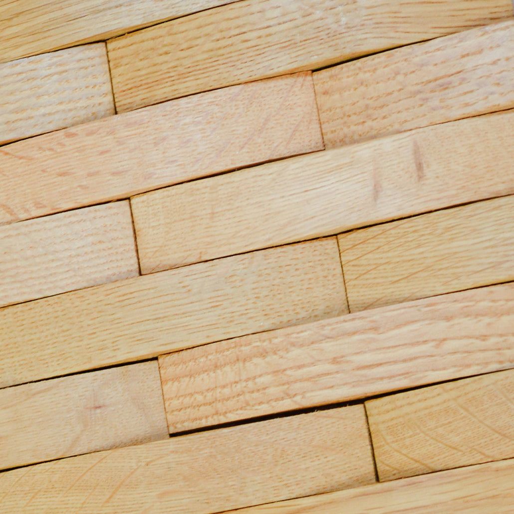 Panneau Mosaïque en Bois | Chêne Clair | 30×30 cm | Carrelage en Bois