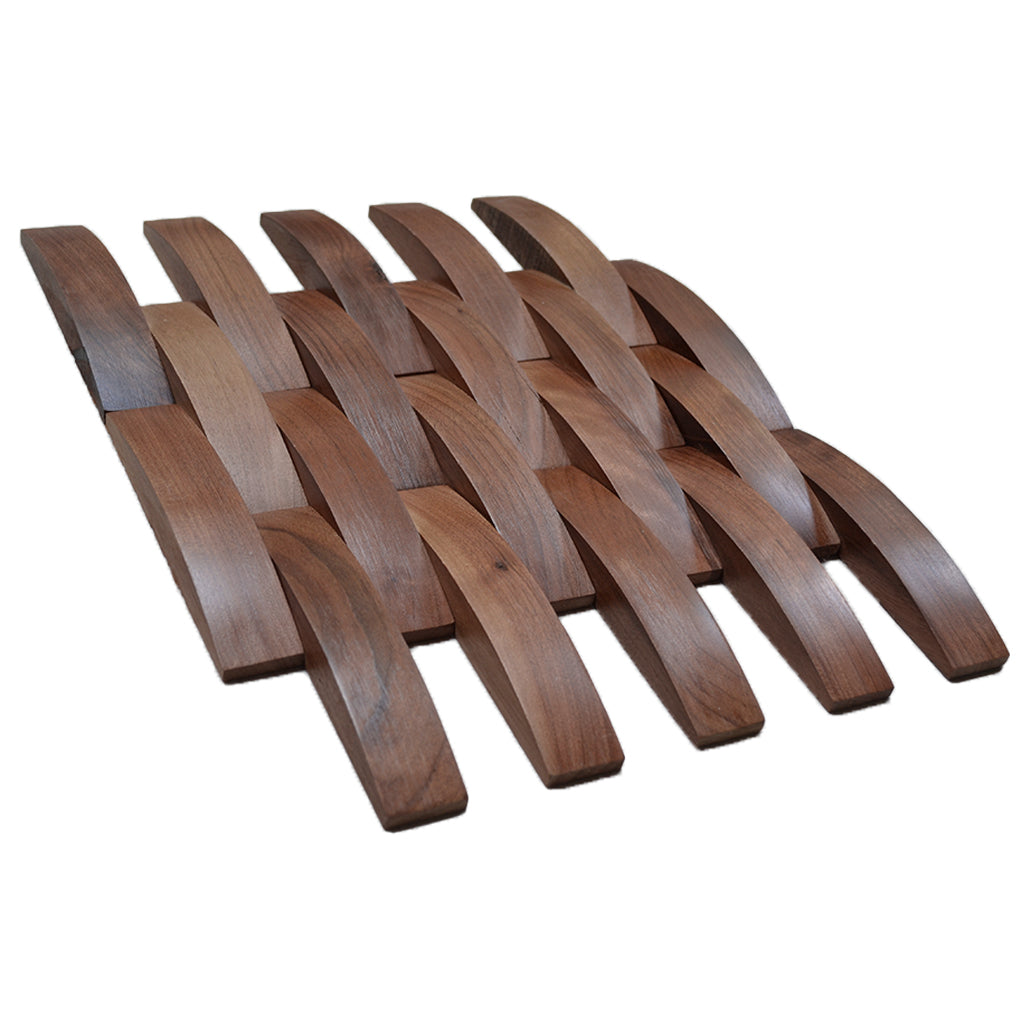 Panneau Mosaïque en Bois | Noyer Deep Dusk | 30×30 cm | Carrelage en Bois