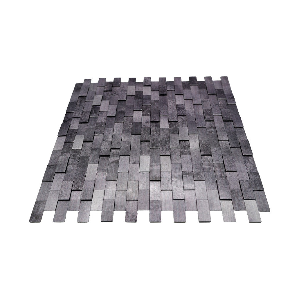 Crédence adhésive | Plaquette 3D Anthracite | 30×29,8 cm
