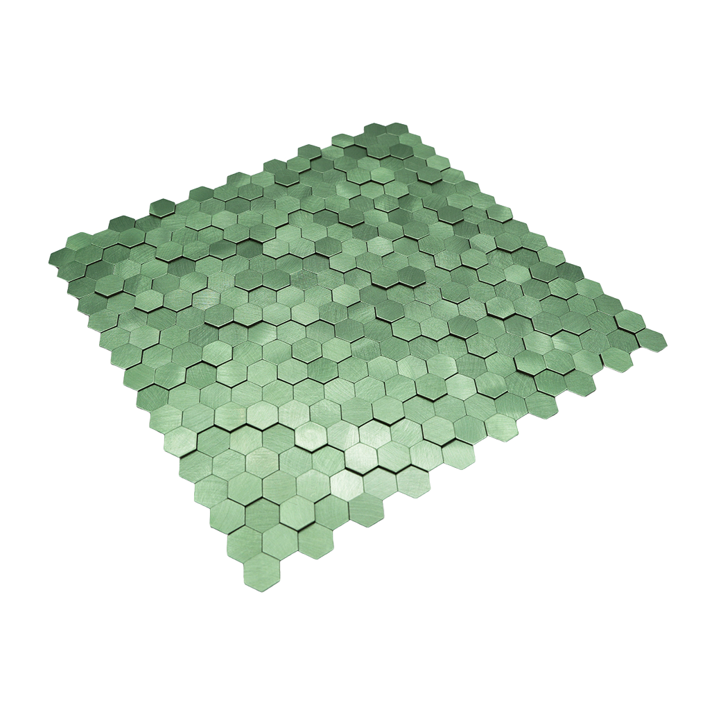 Crédence adhésive | Mini Hexagone 3D Vert pastel | 29,8×30,7 cm