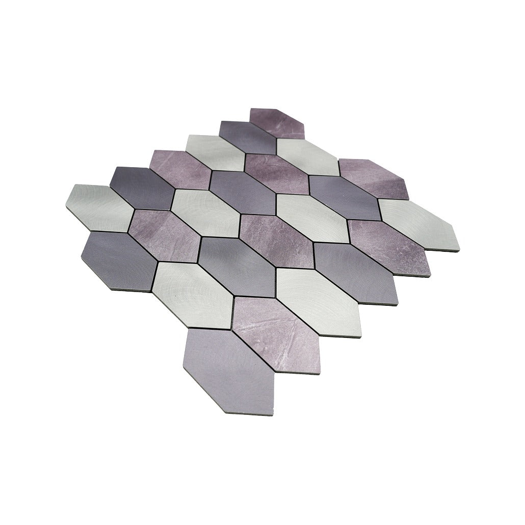 Crédence adhésive | Picket Mauve | 30×30 cm