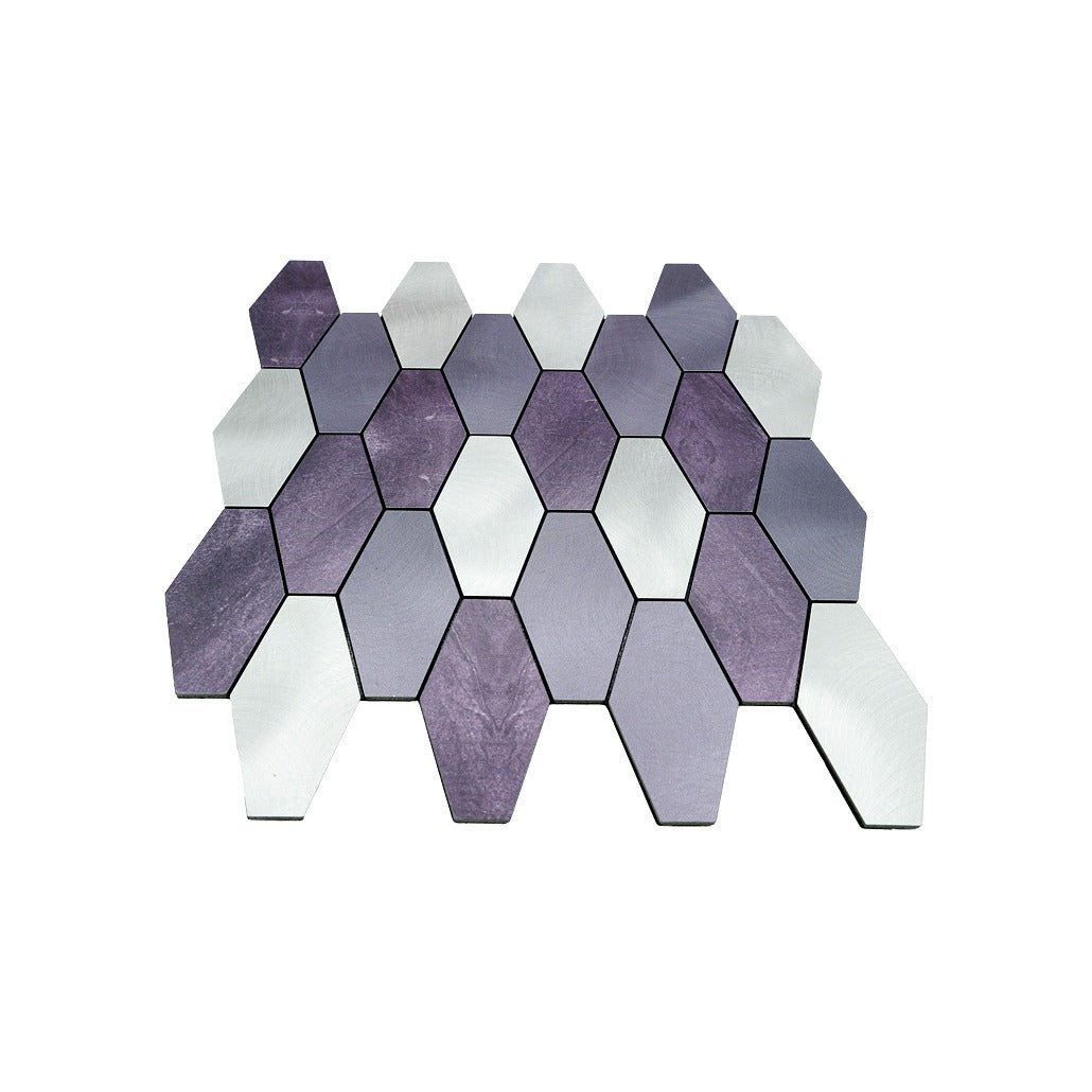 Crédence adhésive | Picket Violet | 30×30 cm