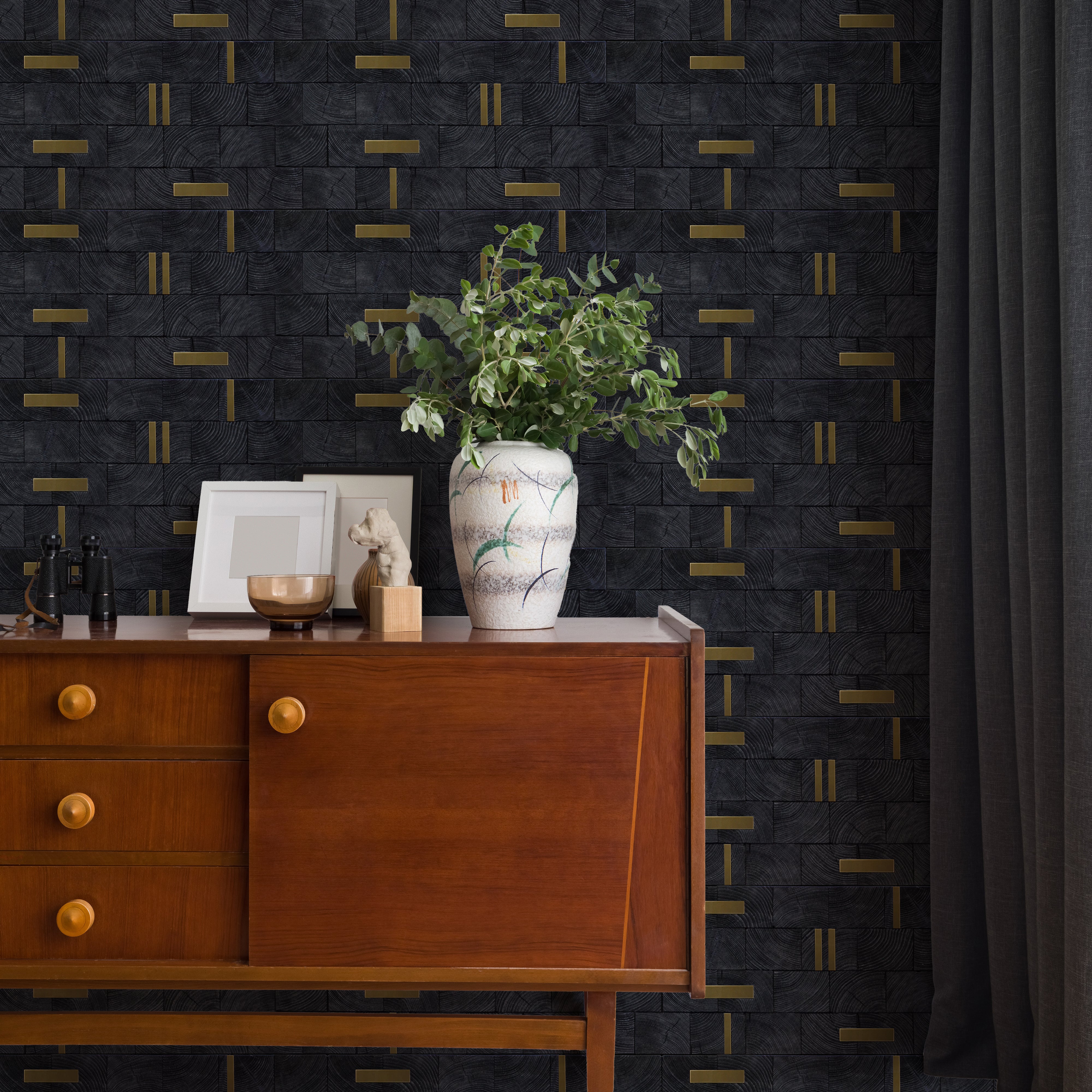 Panneau Mosaïque en Bois | Pin XL | 30×60 cm | Carrelage en Bois