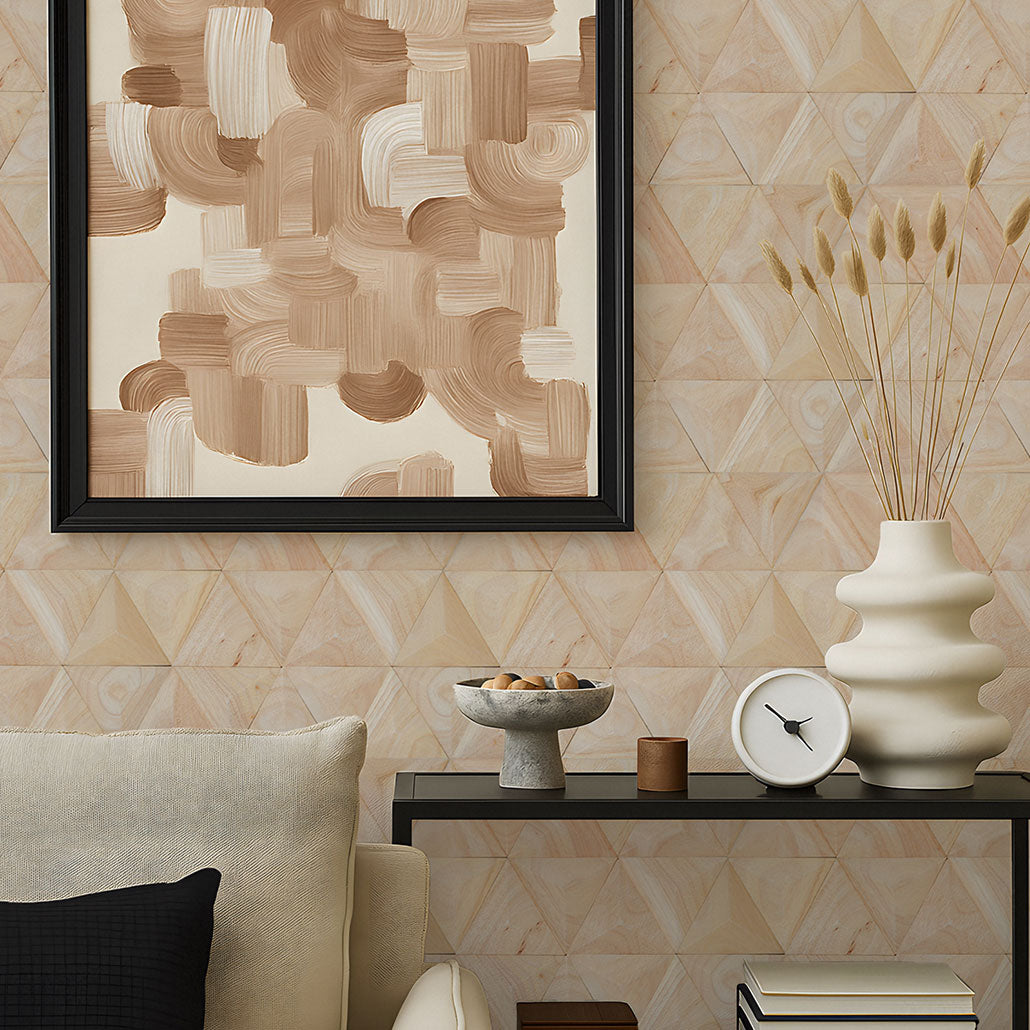 Houten Mozaïekpaneel | Rubberwood XL | 30×35 cm | Hout | Tegel