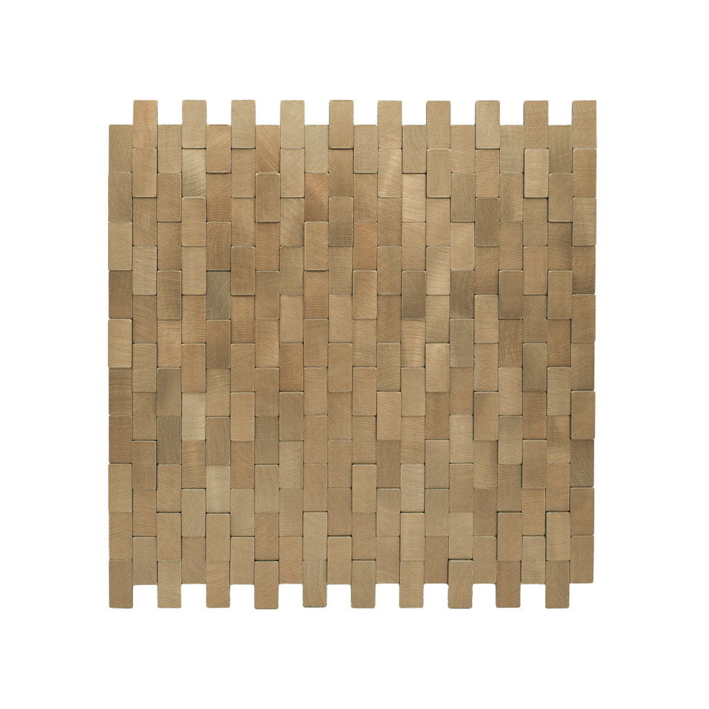 Crédence adhésive | Plaquette 3D Or | 30×29,8 cm