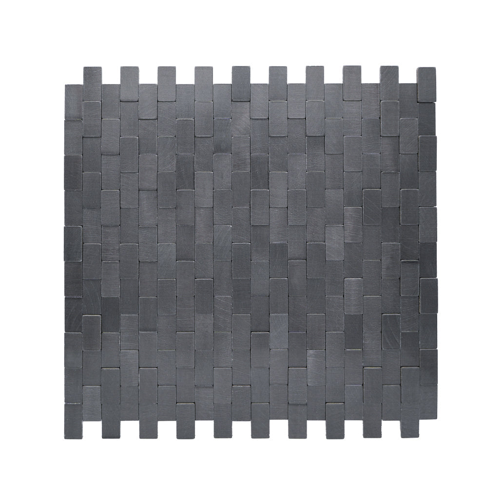 Crédence adhésive | Plaquette 3D Anthracite | 30×29,8 cm
