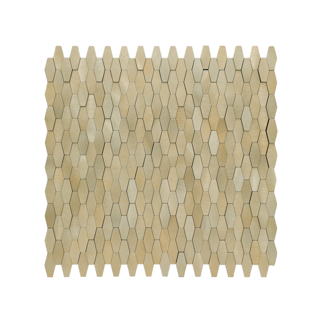 Crédence adhésive | Picket 3D Or | 31×30 cm