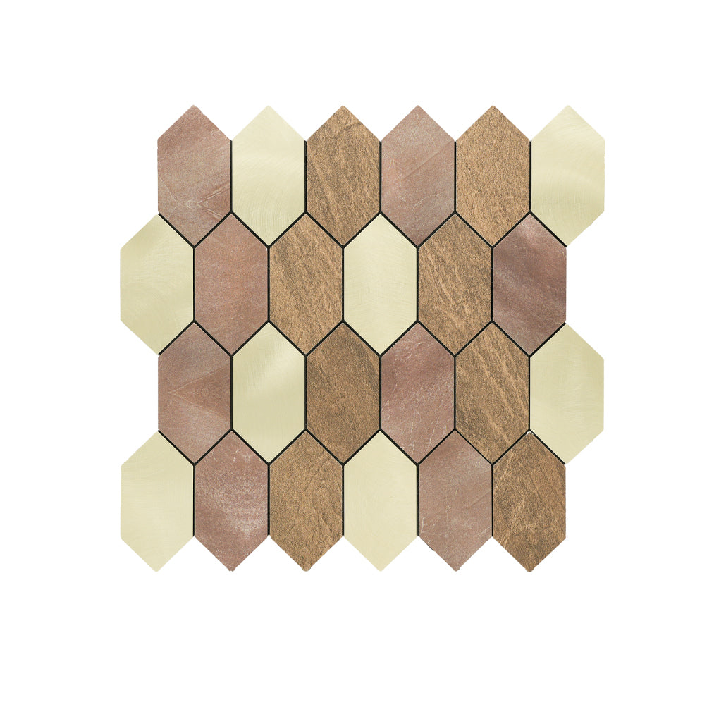 Crédence adhésive | Picket Champagne | 30×30 cm