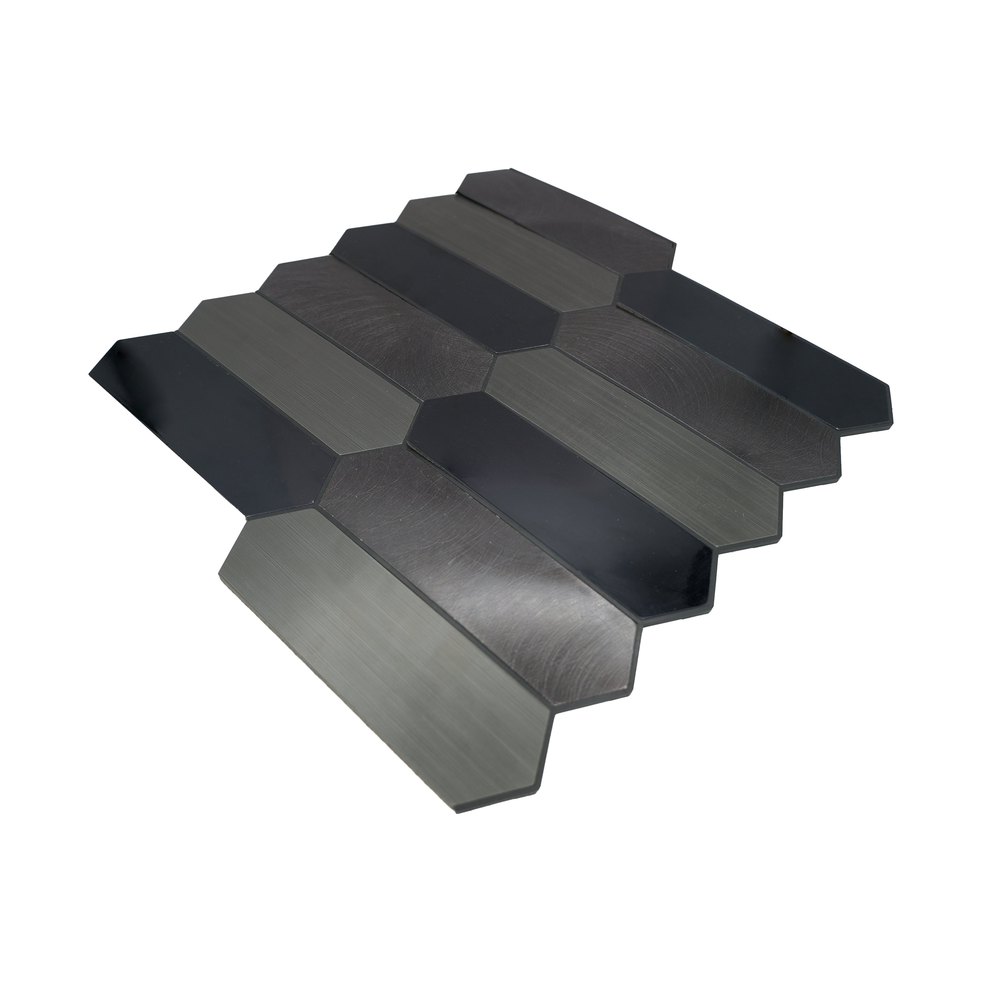 Panneau Mosaïque Autocollant | Picket Bleu | 28,2×27,3 cm | Métal