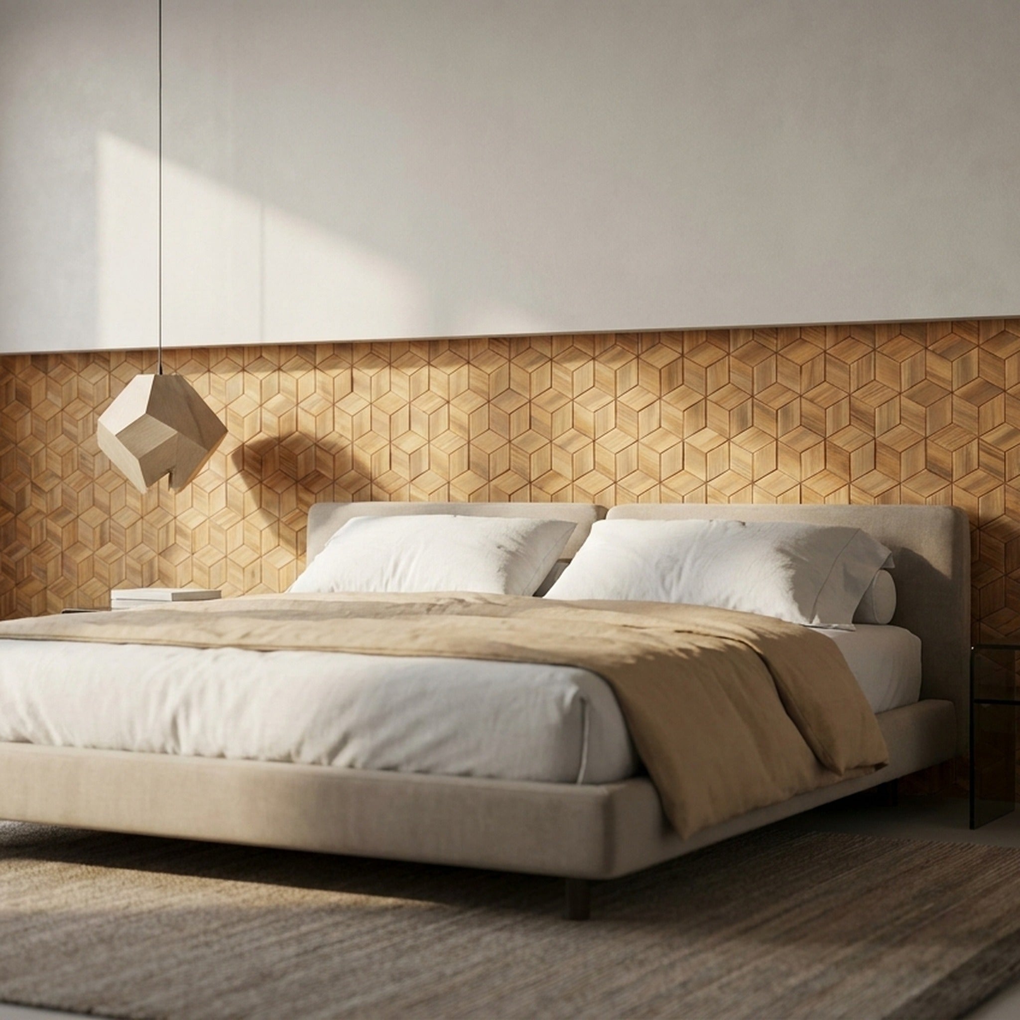 Panneau Bois Décoratif Mural | Pin Frais | 30×35 cm