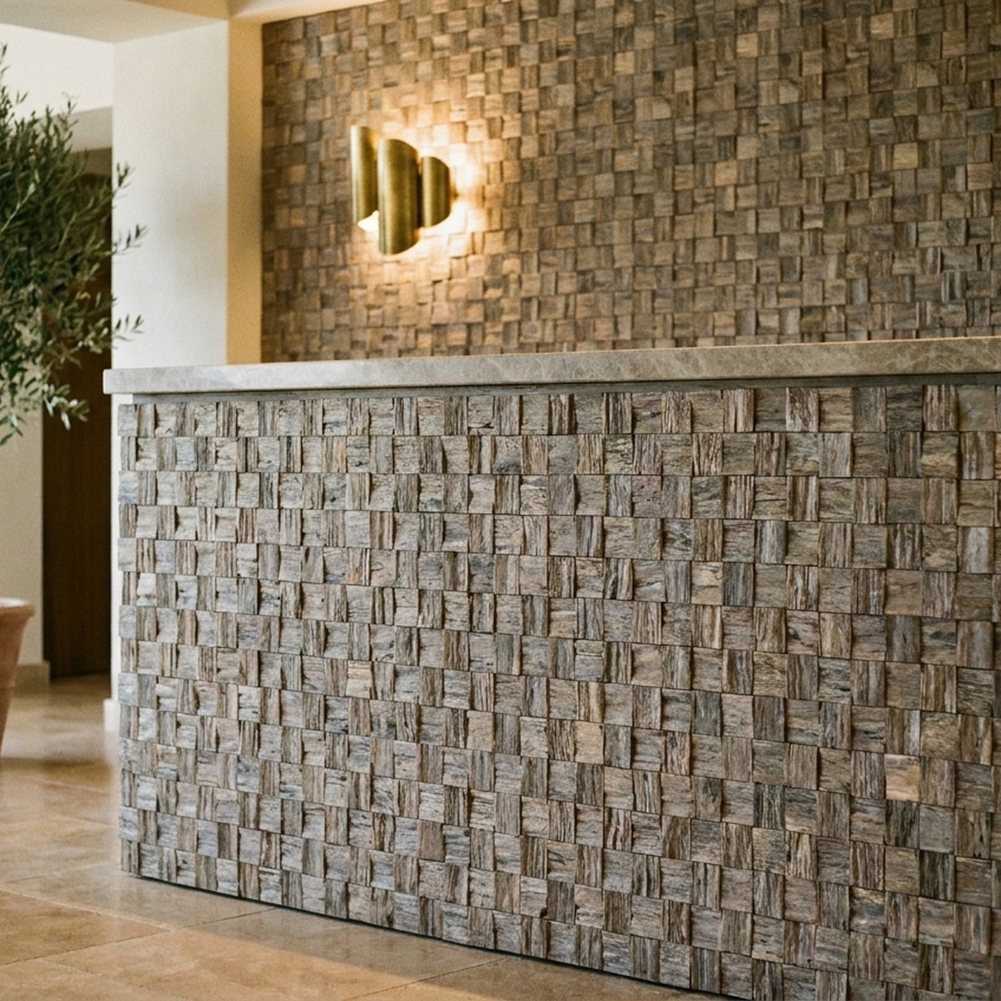 Panneau Bois Décoratif Mural | Marine Shipwood | 30×30 cm