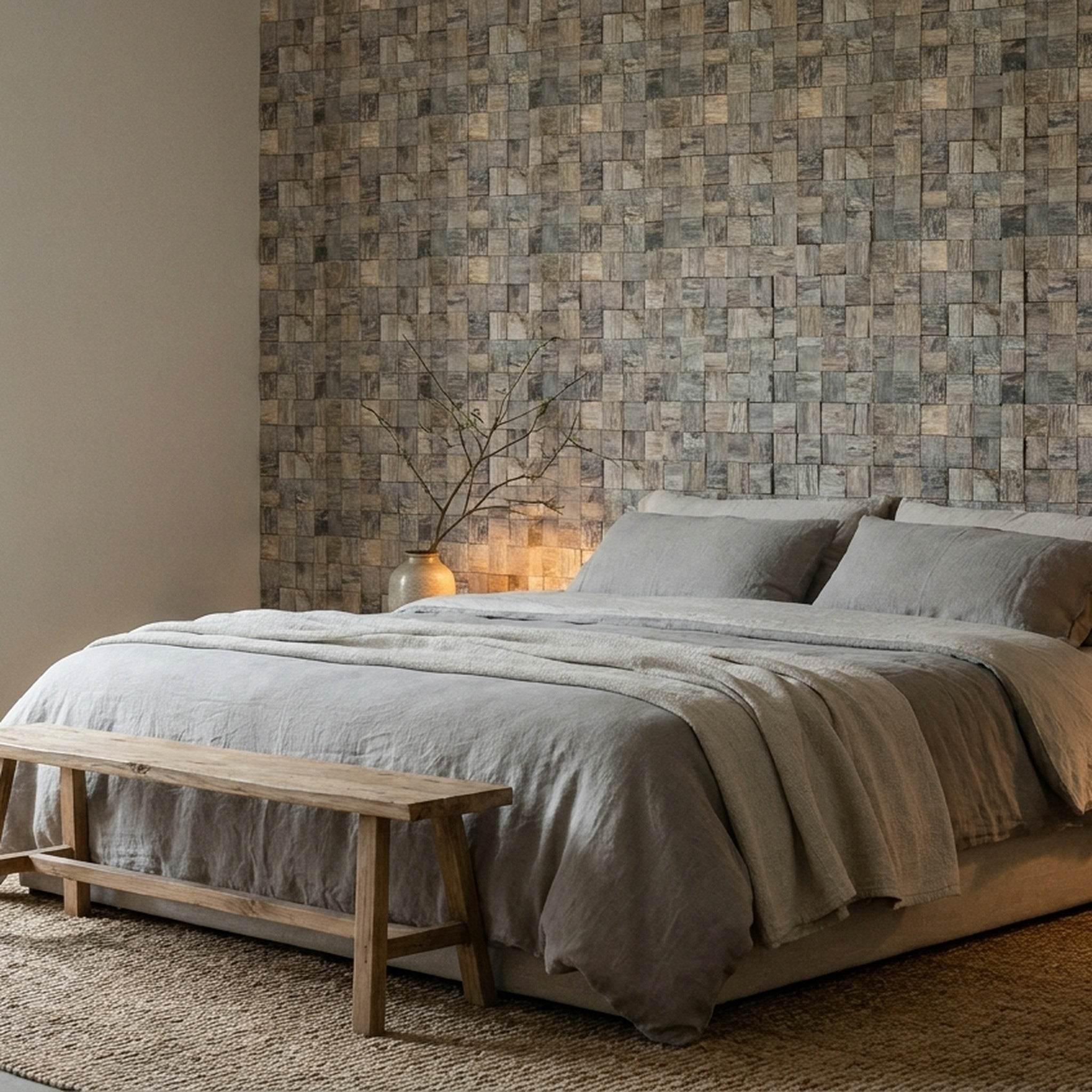 Panneau Bois Décoratif Mural | Marine Shipwood | 30×30 cm