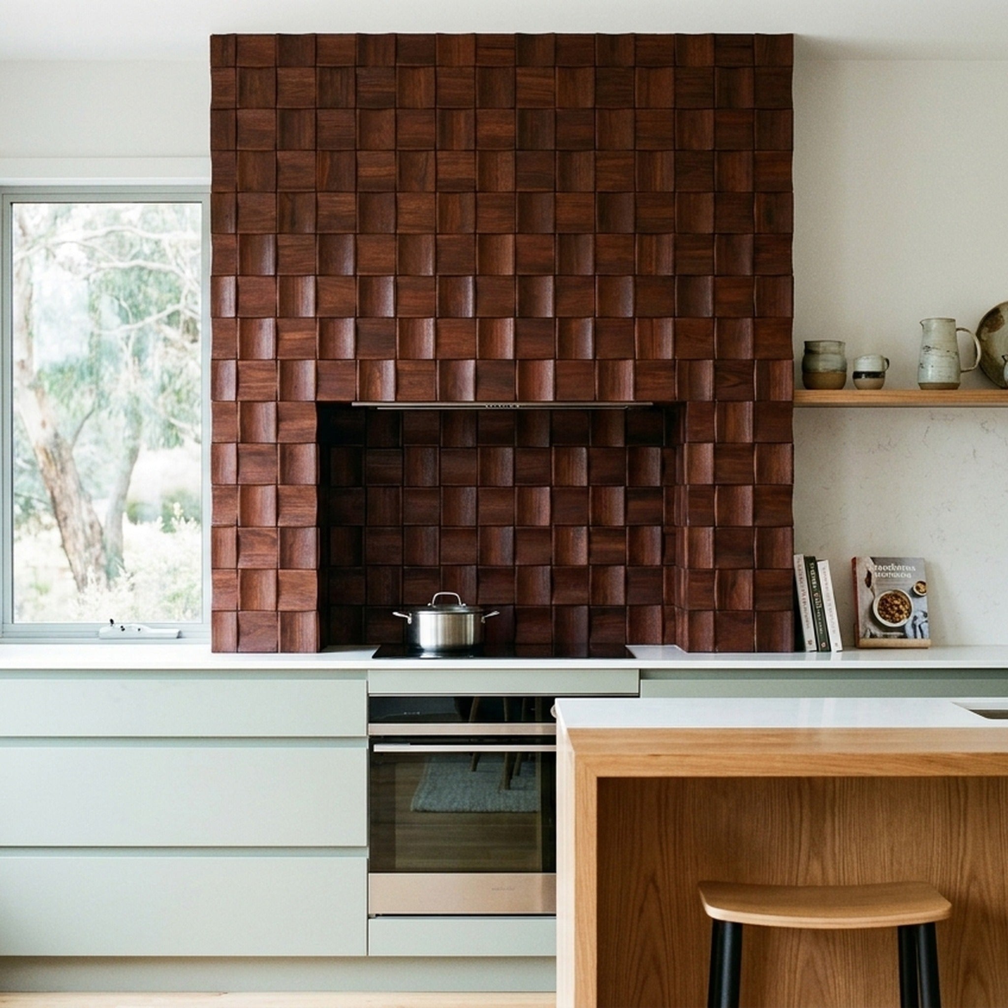 Panneau Bois Décoratif Mural | Merbau XL | 30×60 cm