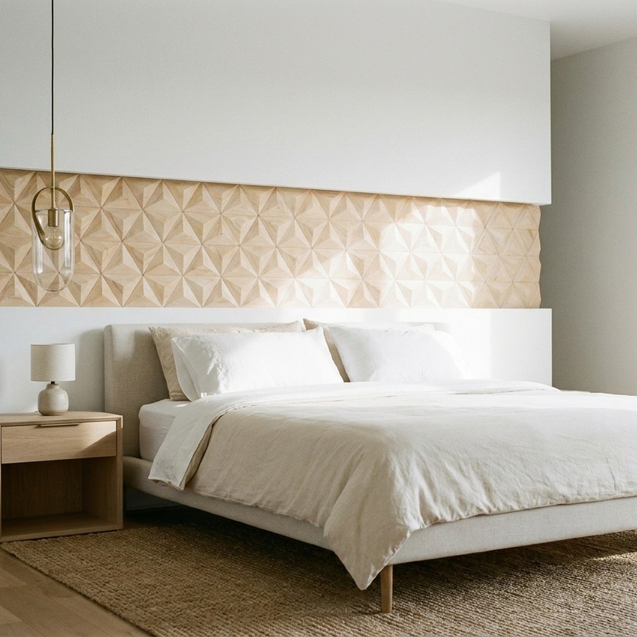 Panneau Bois Décoratif Mural | Hévéa XL | 30×35 cm