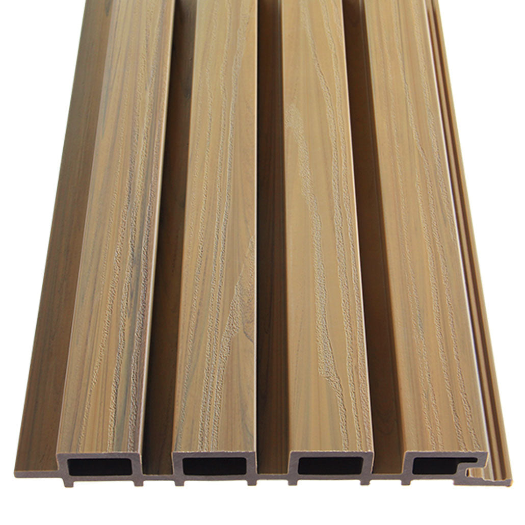 Panneau Bois Extérieur Bouleau 290CM | Façade | Jardin | Texture 3D