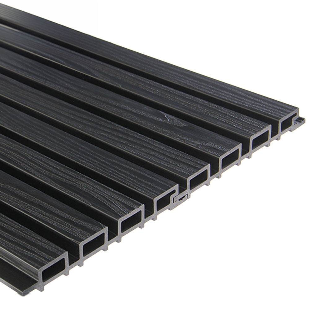 Panneau Bois Extérieur Noir 290CM | Façade | Jardin | Texture 3D