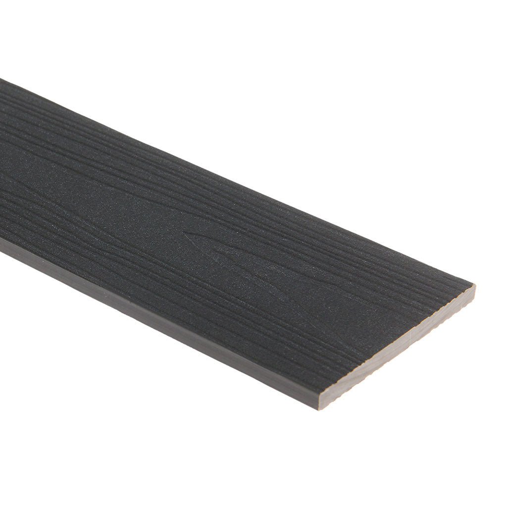 Planche de Bordure Panneau Bois Extérieur Noir 290CM | Façade | Jardin | Texture 3D