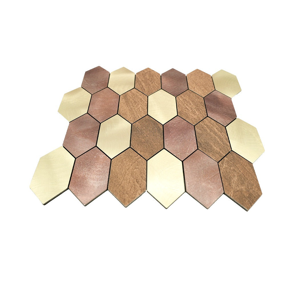 Crédence adhésive | Picket Champagne | 30×30 cm