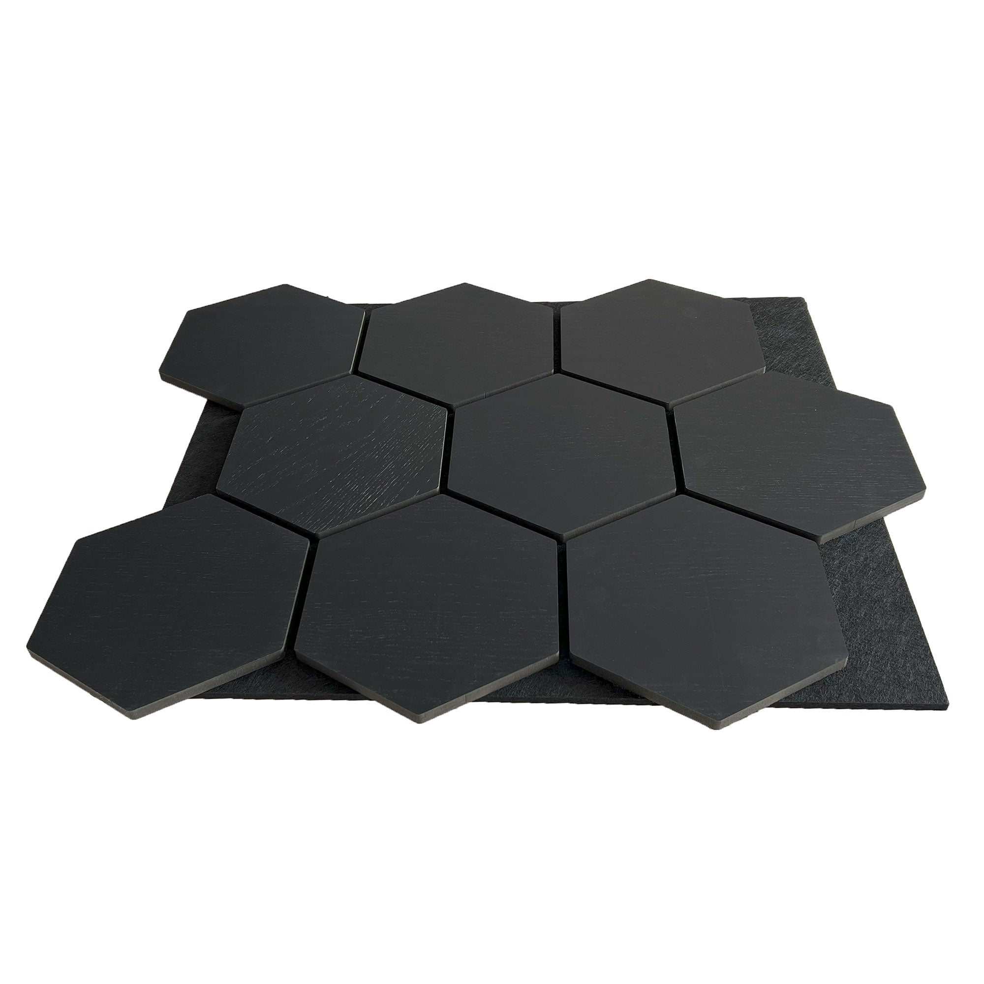 Panneau Mural Hexagonal | Noir 81 cm | Acoustique