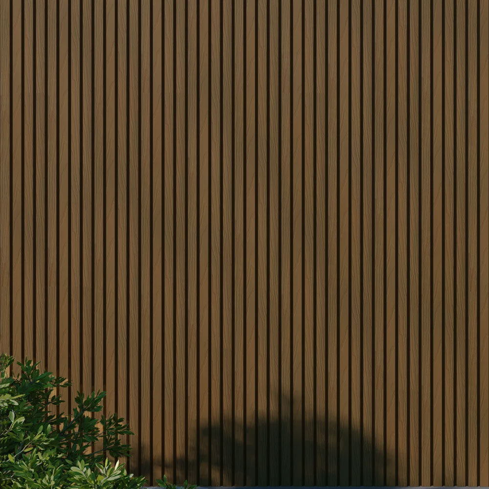 Panneau Bois Extérieur Chêne 290CM | Façade | Jardin | Texture 3D