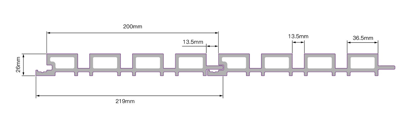 Panneau Bois Extérieur Bouleau 290CM | Façade | Jardin | Texture 3D