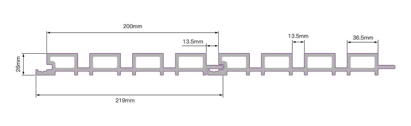 Panneau Extérieur Bouleau 290CM | Façade | Jardin | Texture Bois 3D