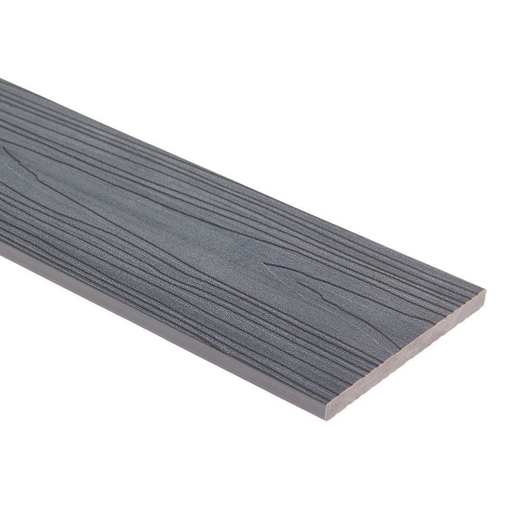 Planche de Bordure Panneau Bois Extérieur Gris Pierre 290CM | Façade | Jardin | Texture 3D