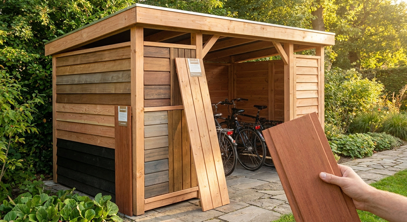 Meilleur panneau bois extérieur pour abri de vélos