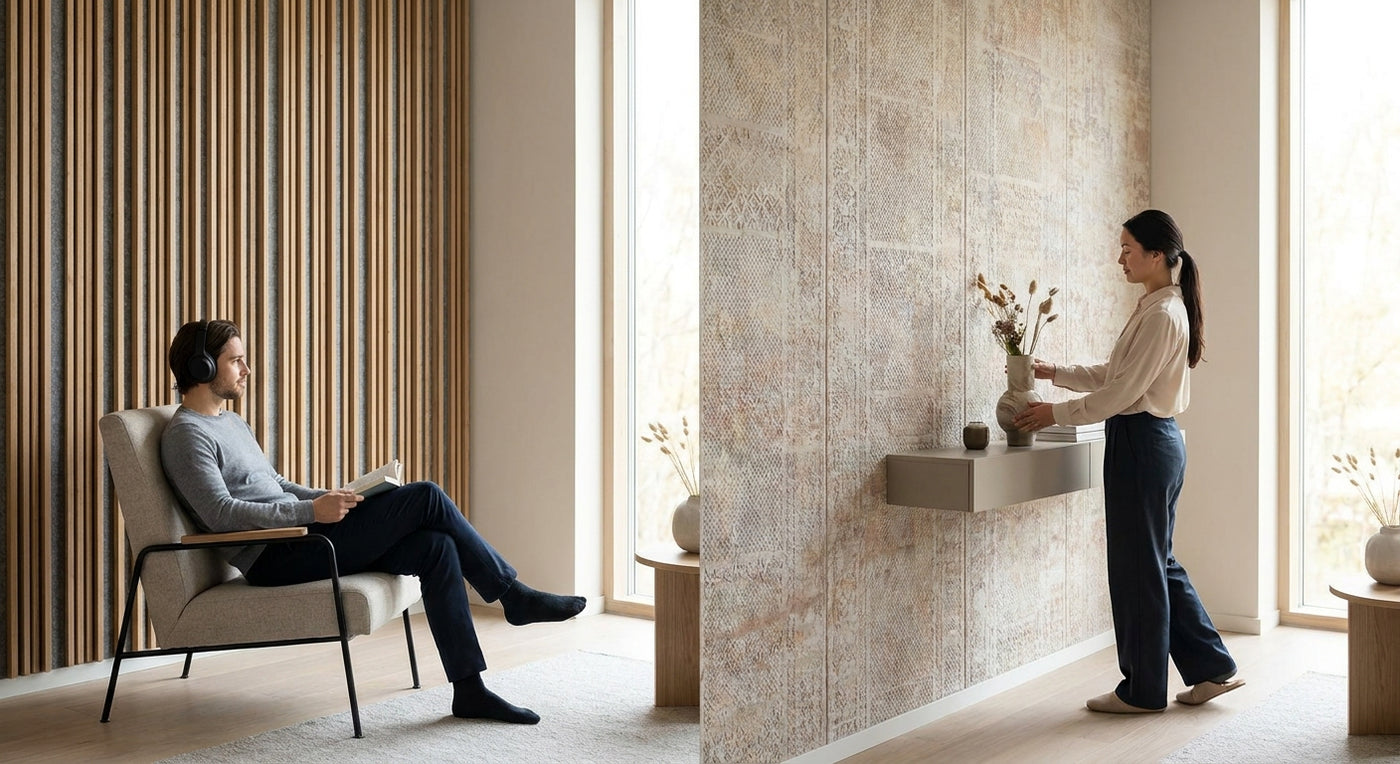 Comment choisir entre panneau acoustique et panneau décoratif