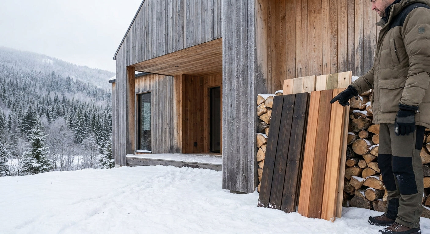 Comment choisir un panneau bois extérieur pour climat froid