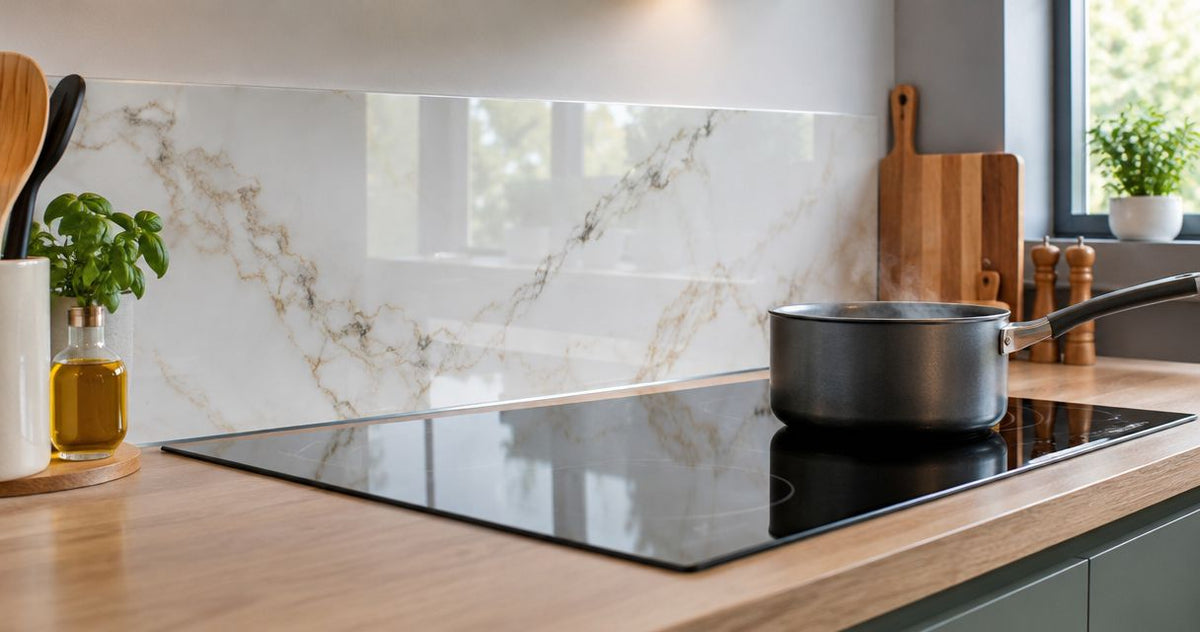 Une crédence adhésive résiste-t-elle à la chaleur d'une plaque de cuisson ?