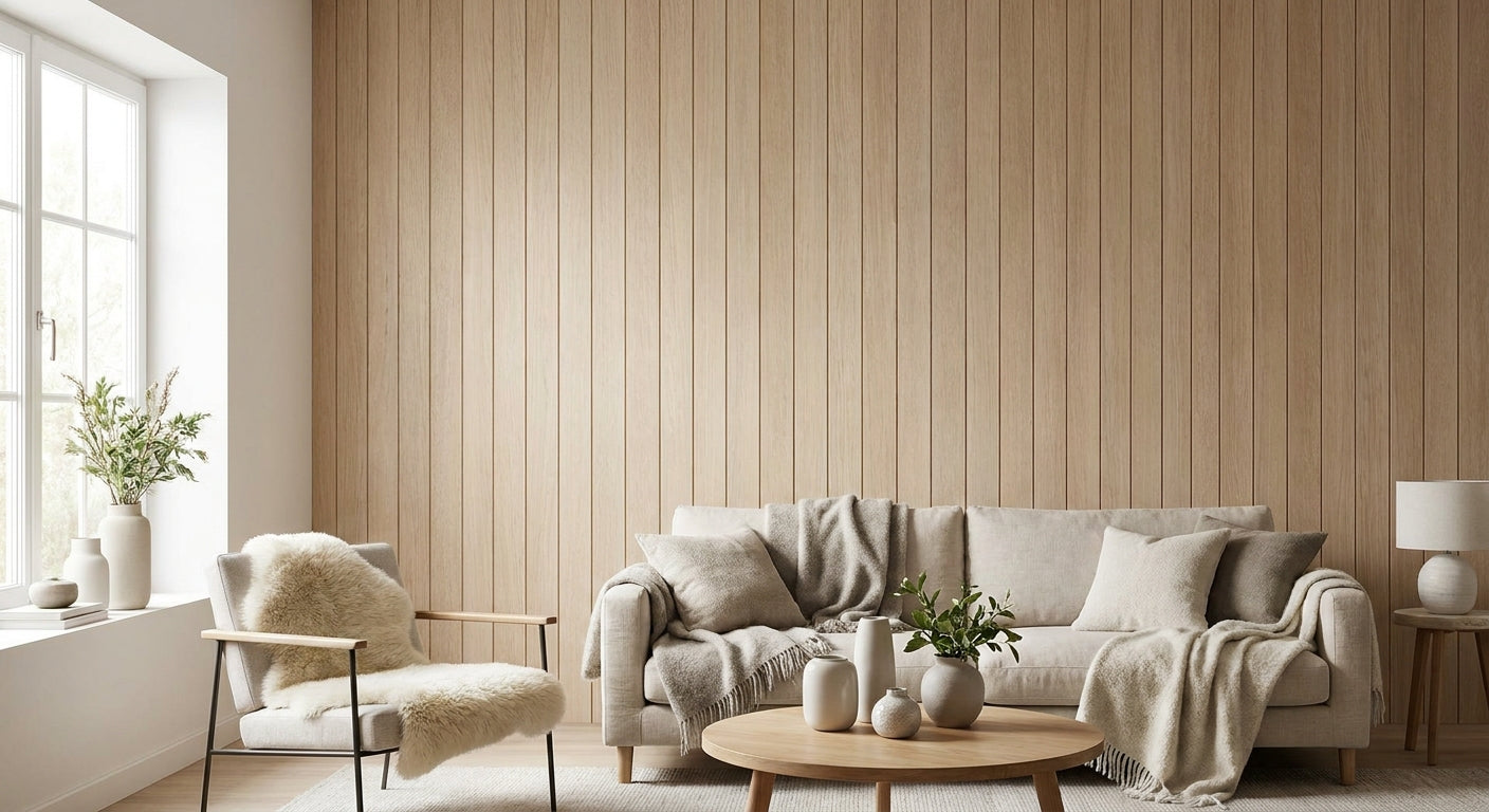 Comment intégrer des panneaux bois dans une décoration scandinave