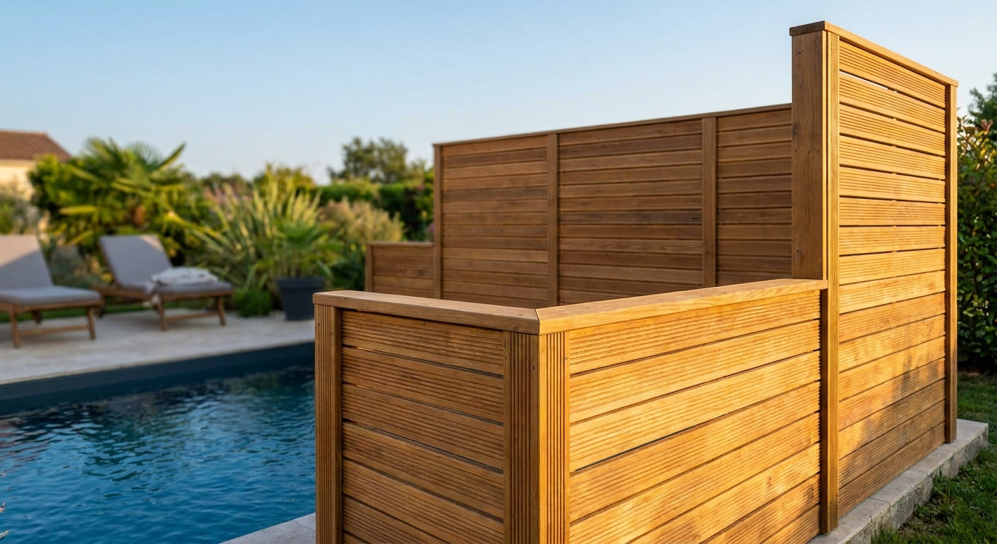 Meilleur panneau bois extérieur pour abri de piscine