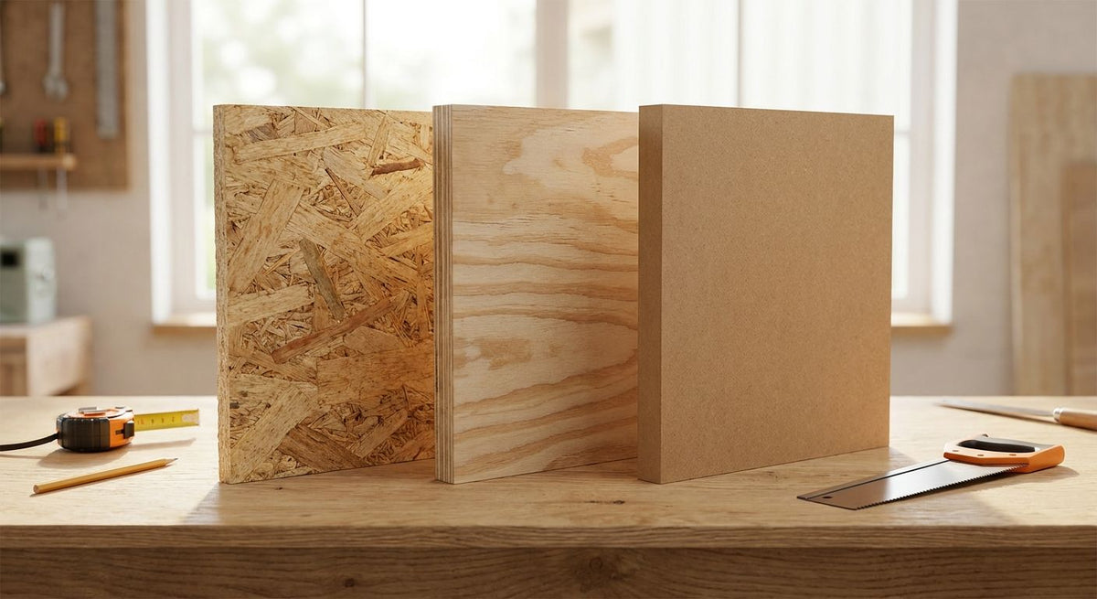 Comment choisir entre OSB, contreplaqué et MDF